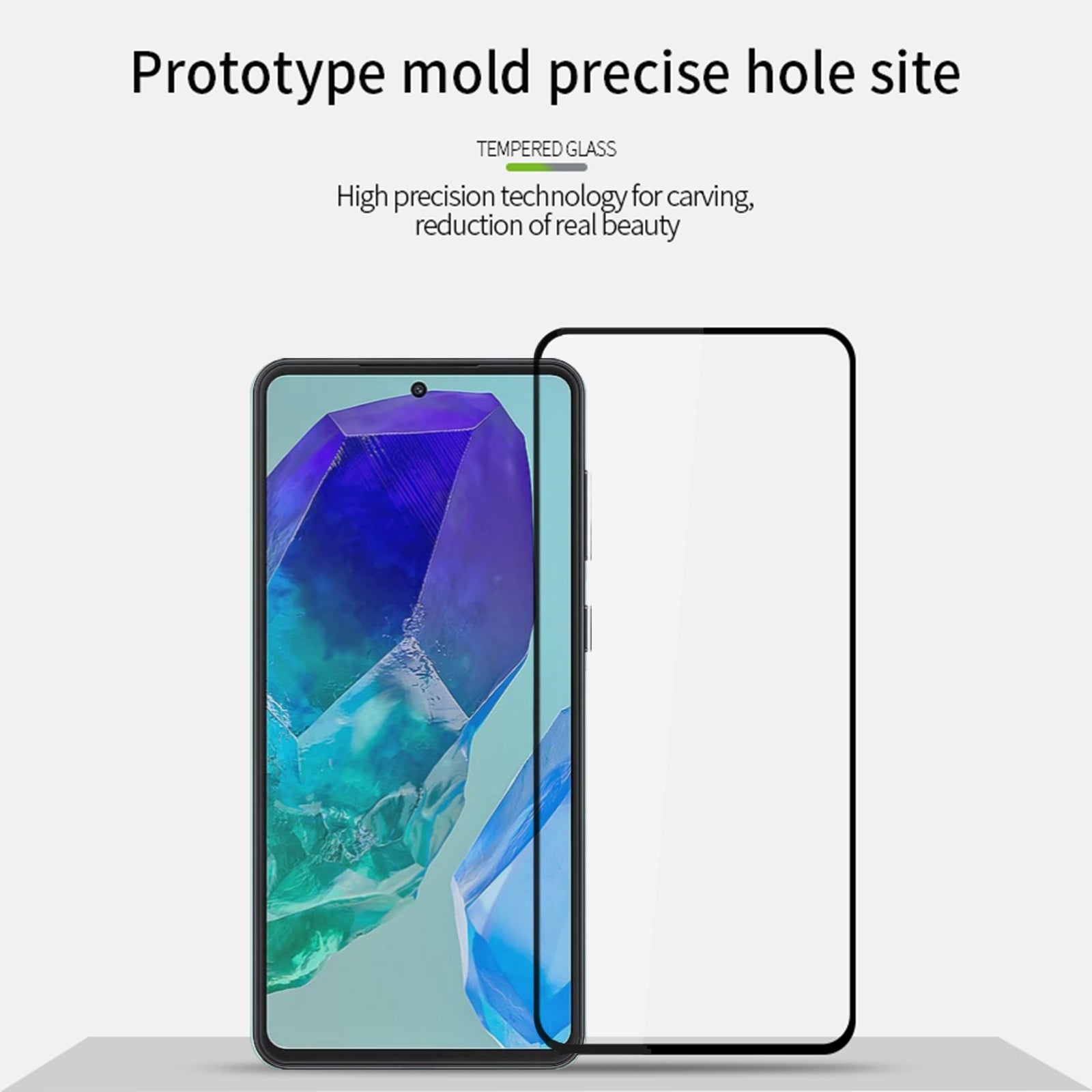 MOFI JK Series-1 for Samsung Galaxy M55 5G Full Screen Protector High Aluminum-silicon Glass 2.5D Film MOFI JK Series-1 for Samsung Galaxy M55 5G Full Screen Protector High Aluminum-silicon Glass 2.5D Film